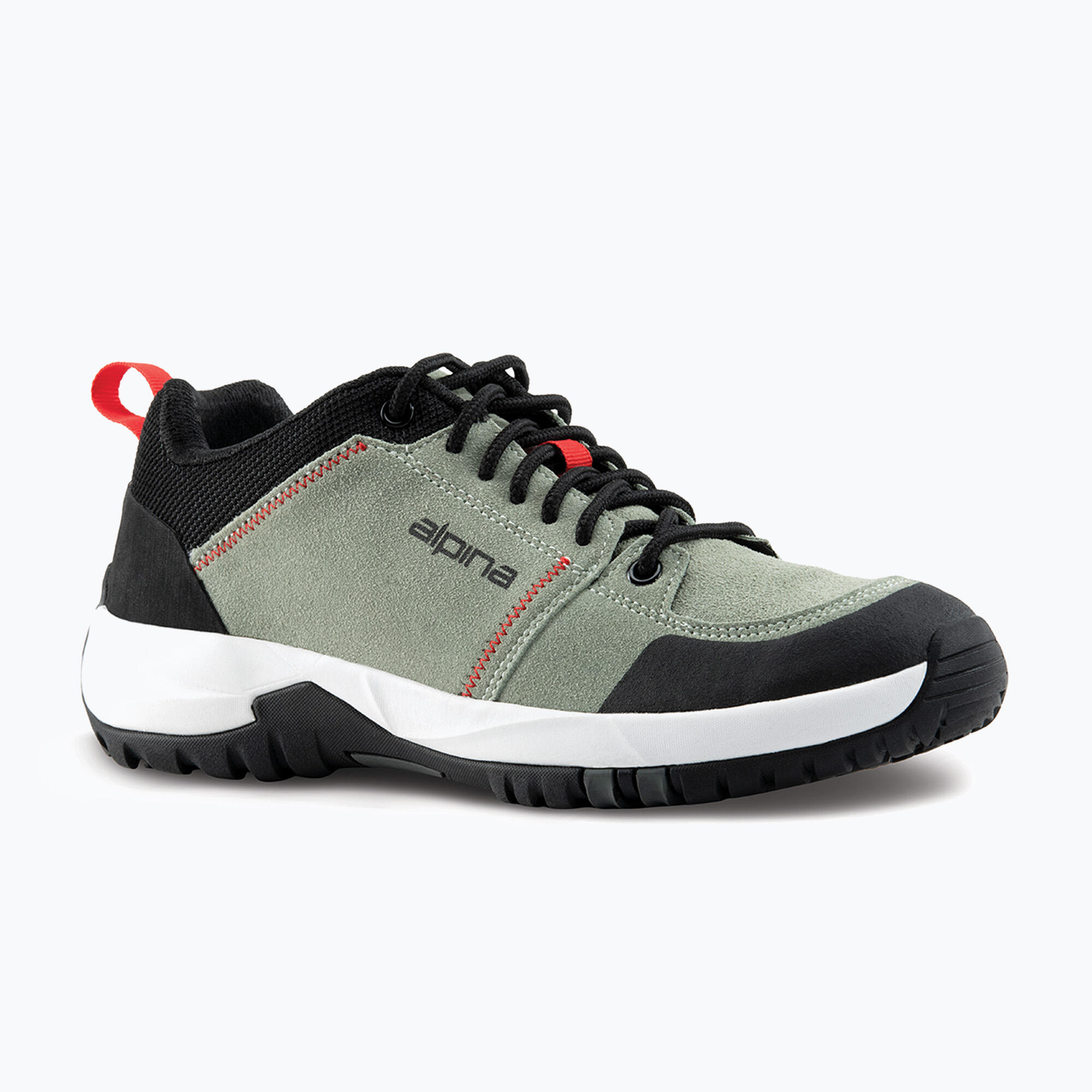 Unisex leren trekkingschoenen Alpina opaalgroen 2/2
