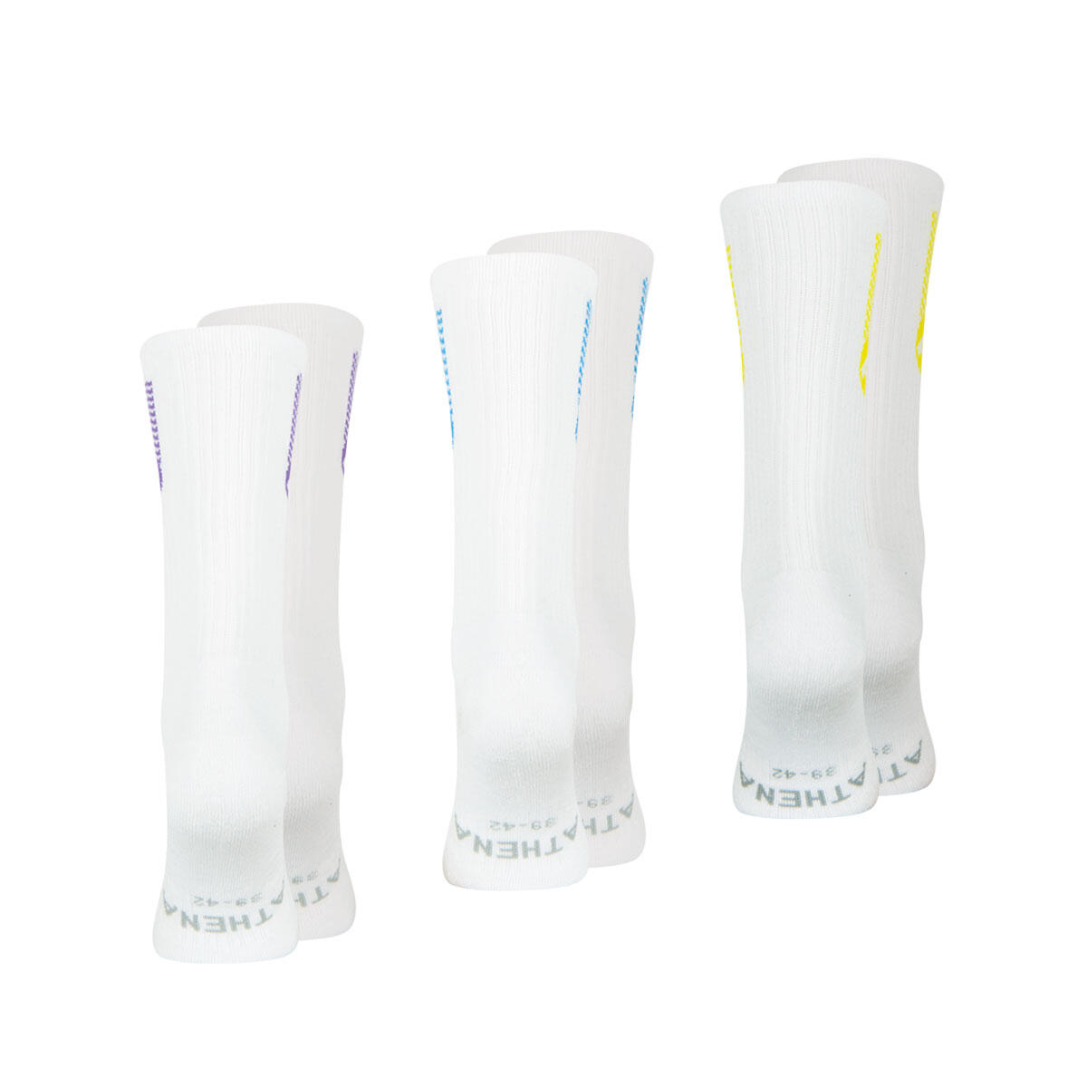 Lot de 3 paires de chaussettes mi-hautes homme Training Dry 3/4