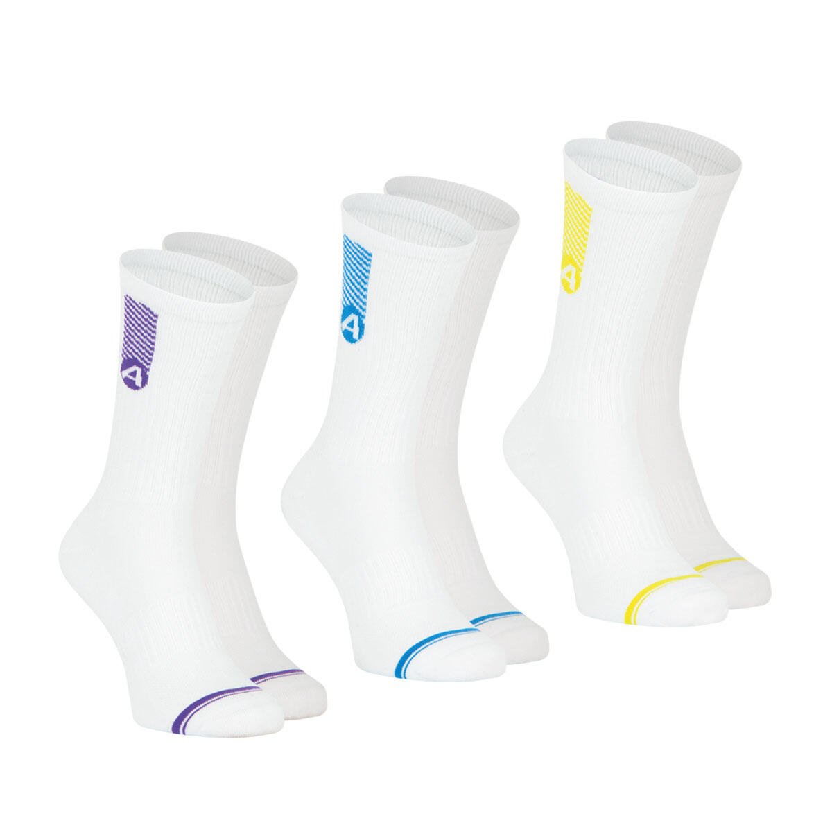 Lot de 3 paires de chaussettes mi-hautes homme Training Dry 2/4