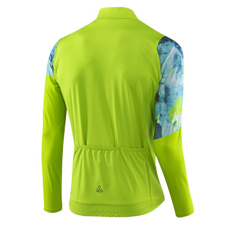 Radtrikot langarm M Bike L/S Jersey Floes - Grün