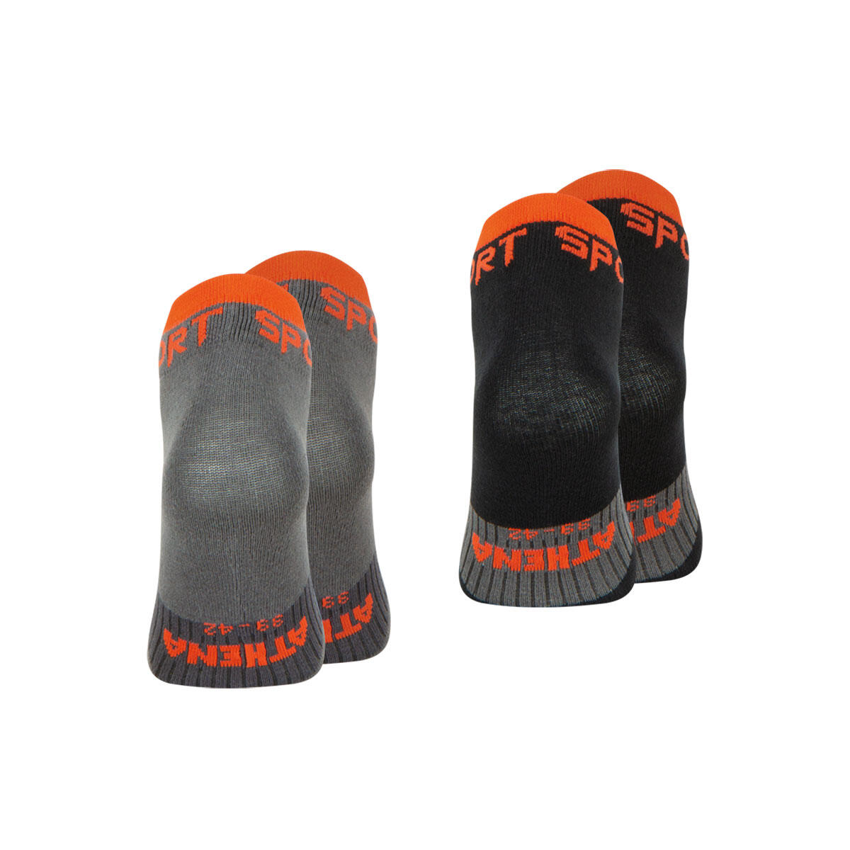 Lot de 2 paires de socquettes homme Running 3/4