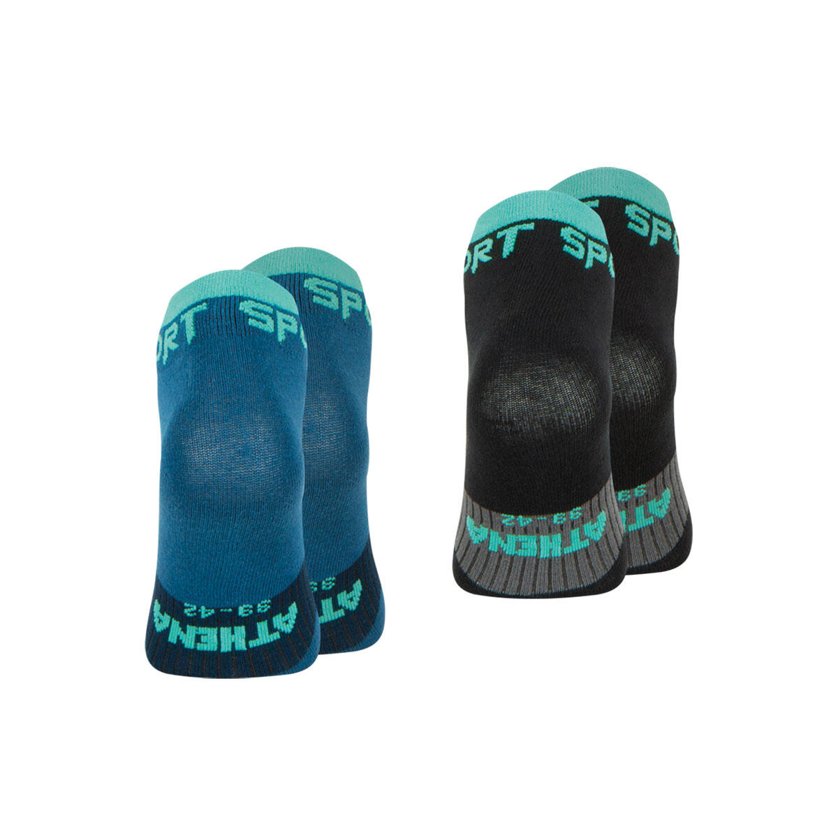 Lot de 2 paires de socquettes homme Running 3/4