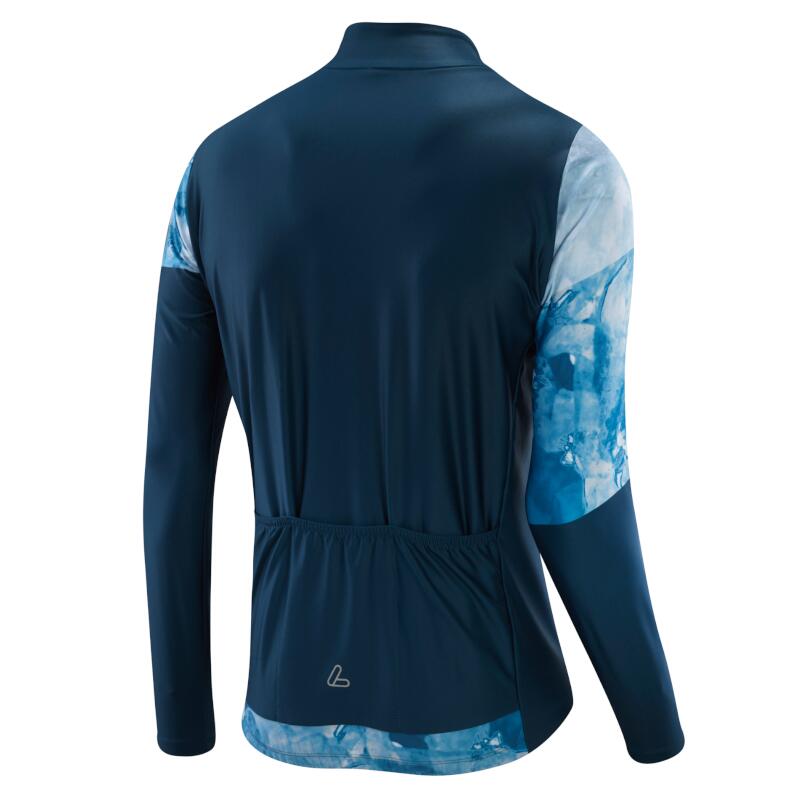 Radtrikot langarm M Bike L/S Jersey Floes - Blau