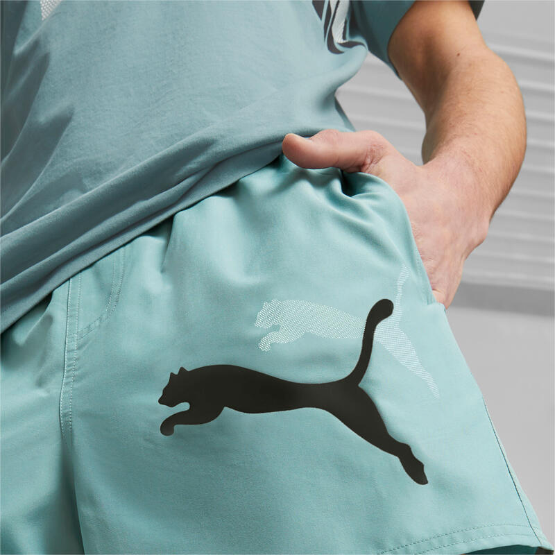 Pantalones Cortos Deportivos para Hombre Puma Ess+ Logo Power Cat Adriatic