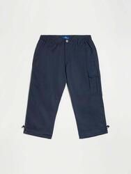 Pantacourt homme FUPPACOU — Navy, fabriqué au Bangladesh.