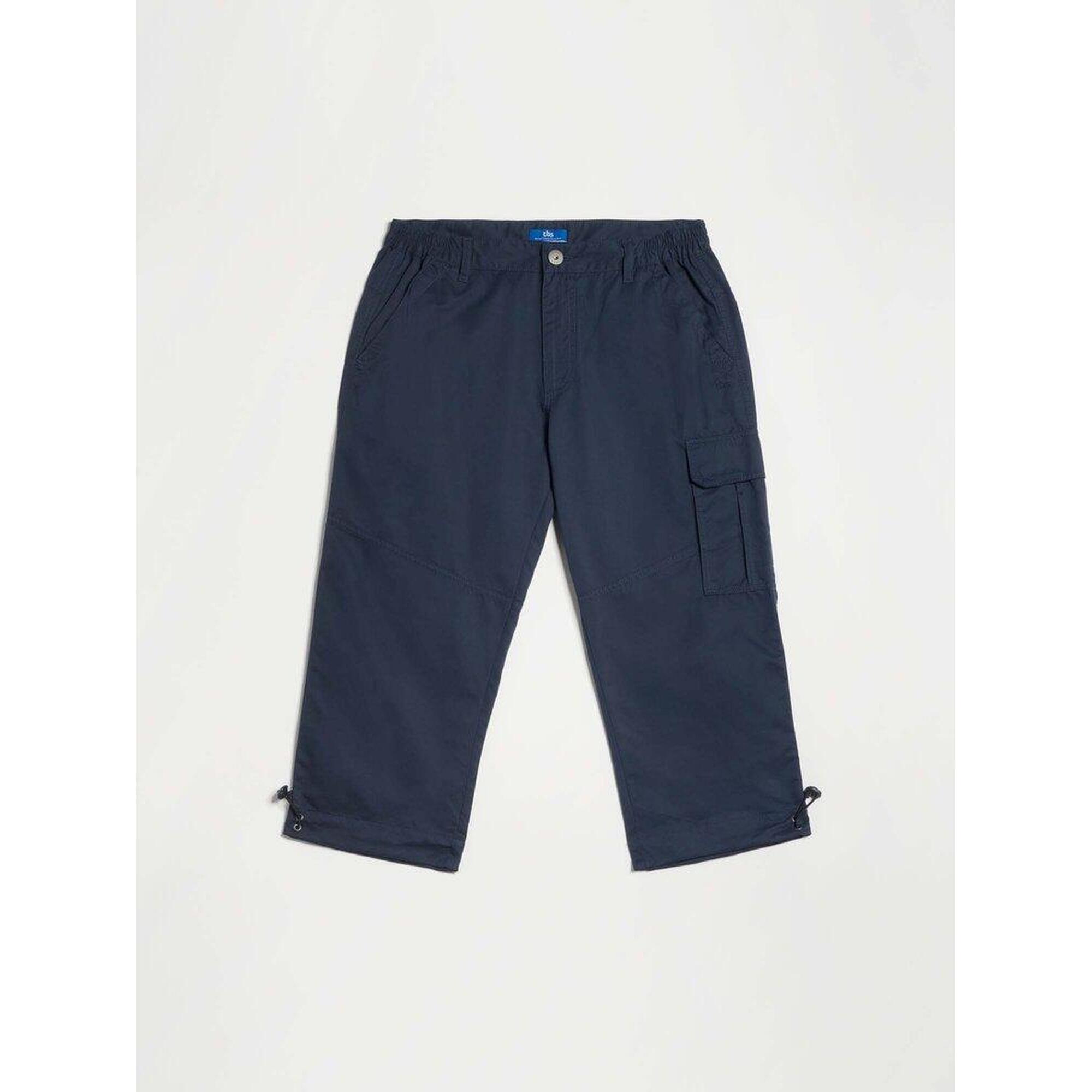 Tbs - Pantacourt Homme Fuppacou Navy - Ceinture Semi-élastique, 4 Poches, Mi-cuisse - Bermuda - Bleu - 48 Xl - Decathlon