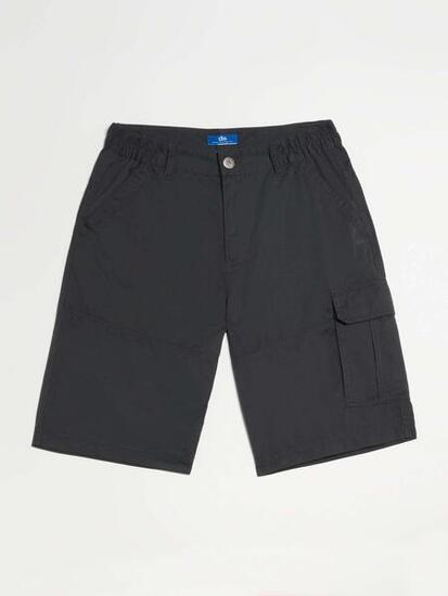 Bermuda homme ceinture semi-élastiquée avec passants FUPPABER - Carbone