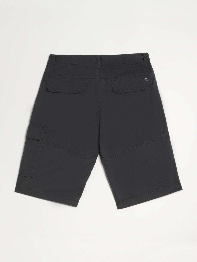 Bermuda homme ceinture semi-élastiquée avec passants FUPPABER - Carbone 2/4
