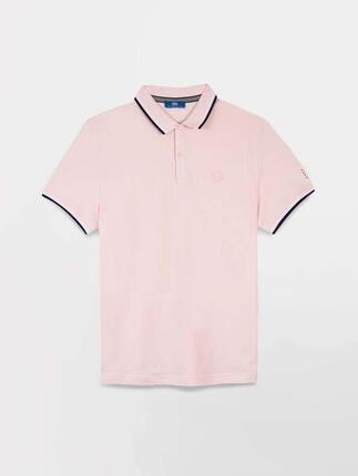 Polo - Sportswear - Homme - Manches courtes, coupe ajustée - YVANEPOL - Bleu