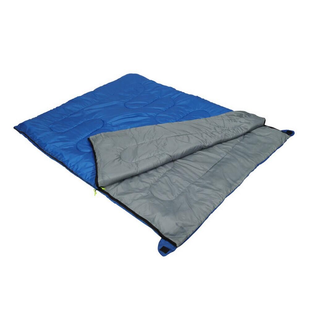 HURON rectangular sleeping bag (Blue / Dark grey)