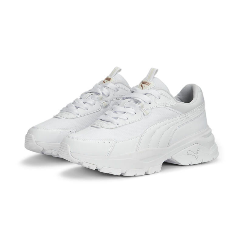 Cassia Via sneakers voor dames PUMA White Rose Gold Warm Metallic