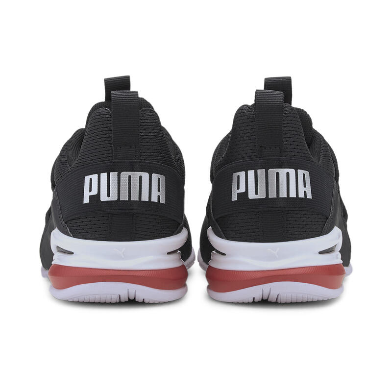 Axelion Mesh schoenen voor jongeren PUMA Black Silver High Risk Red Gray
