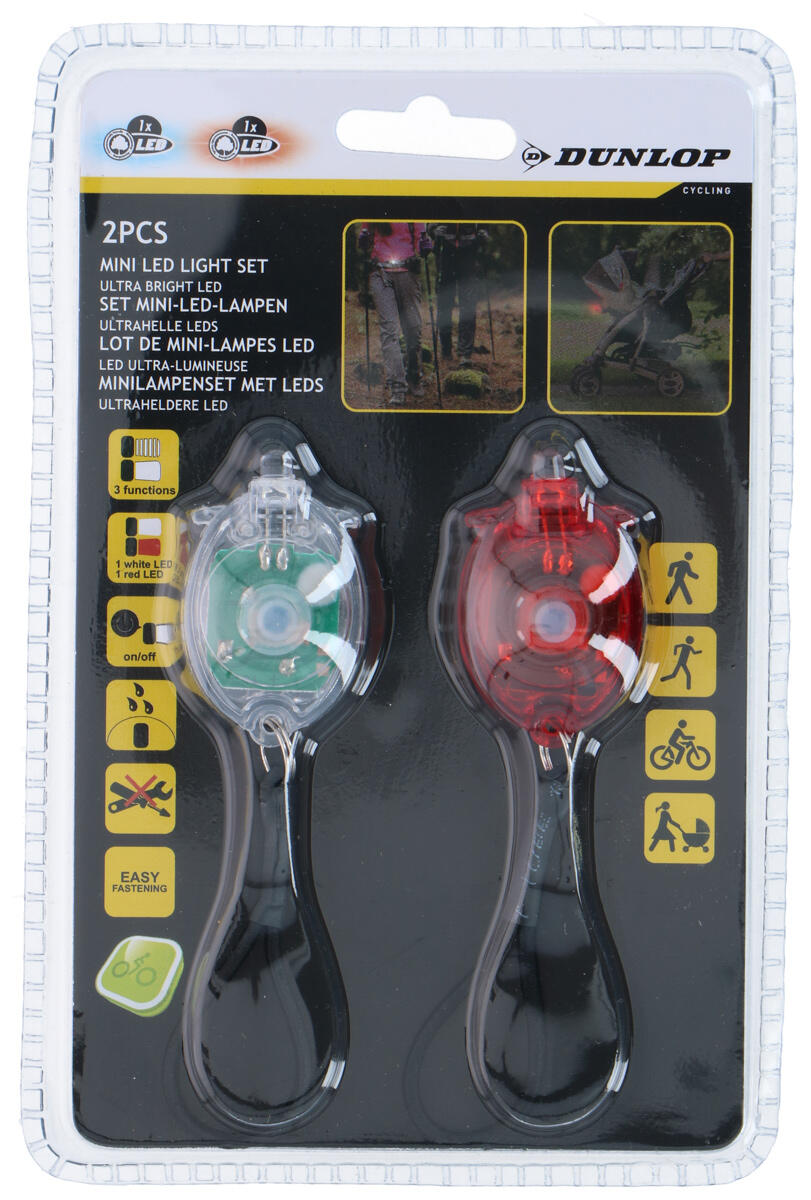 Zestaw lamp rowerowych Dunlop Led przód i tył 6/7