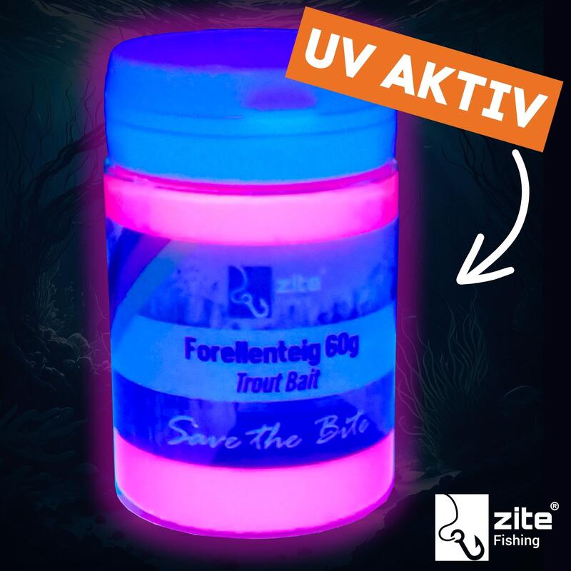 Forellenteig mit Knoblauch-Aroma 60g Trout Bait Paste in Neonfarbe Rot