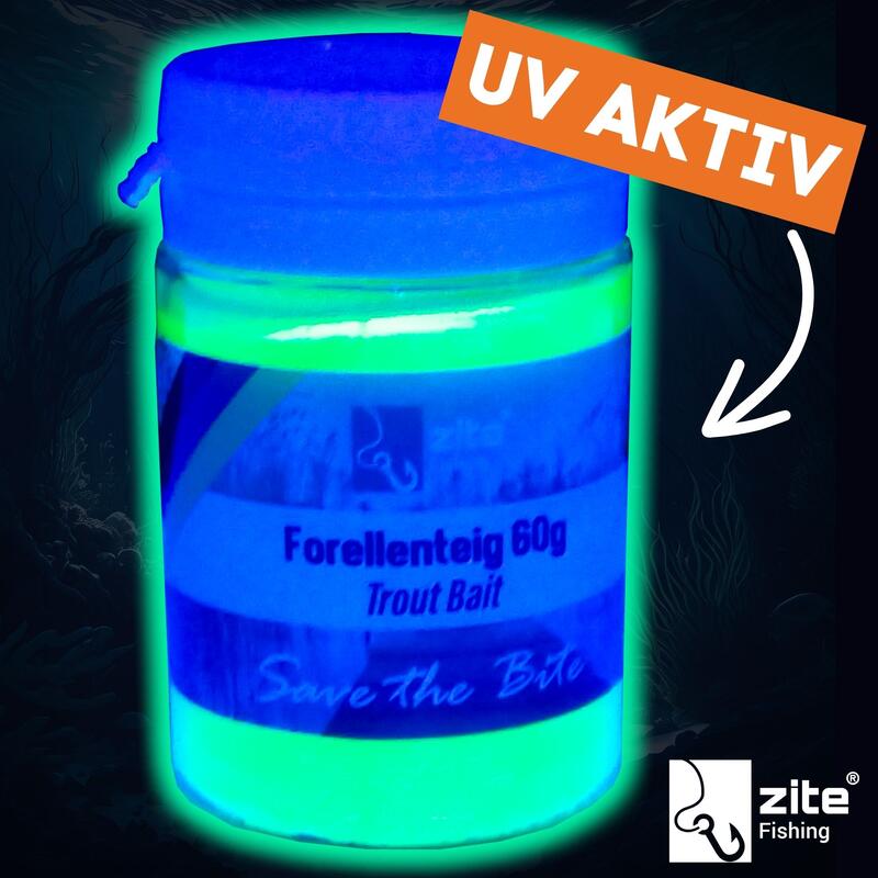 Forellenteig mit Knoblauch-Aroma 60g Trout Bait Paste in Neonfarbe Chartreuse