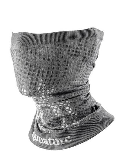 Cache cou QUNATURE Tricot Nylon Élastique Respirant Femme Homme Gris