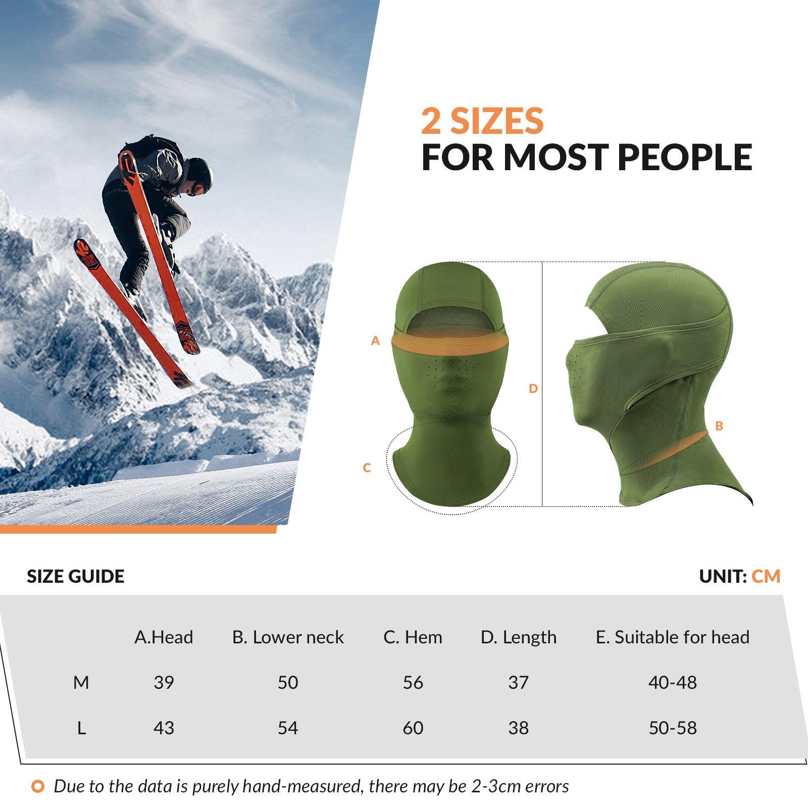 Cagoule Polaire Lycra QUNATURE Balaclava Hiver Élastique Respirant Taille M Vert 5/7