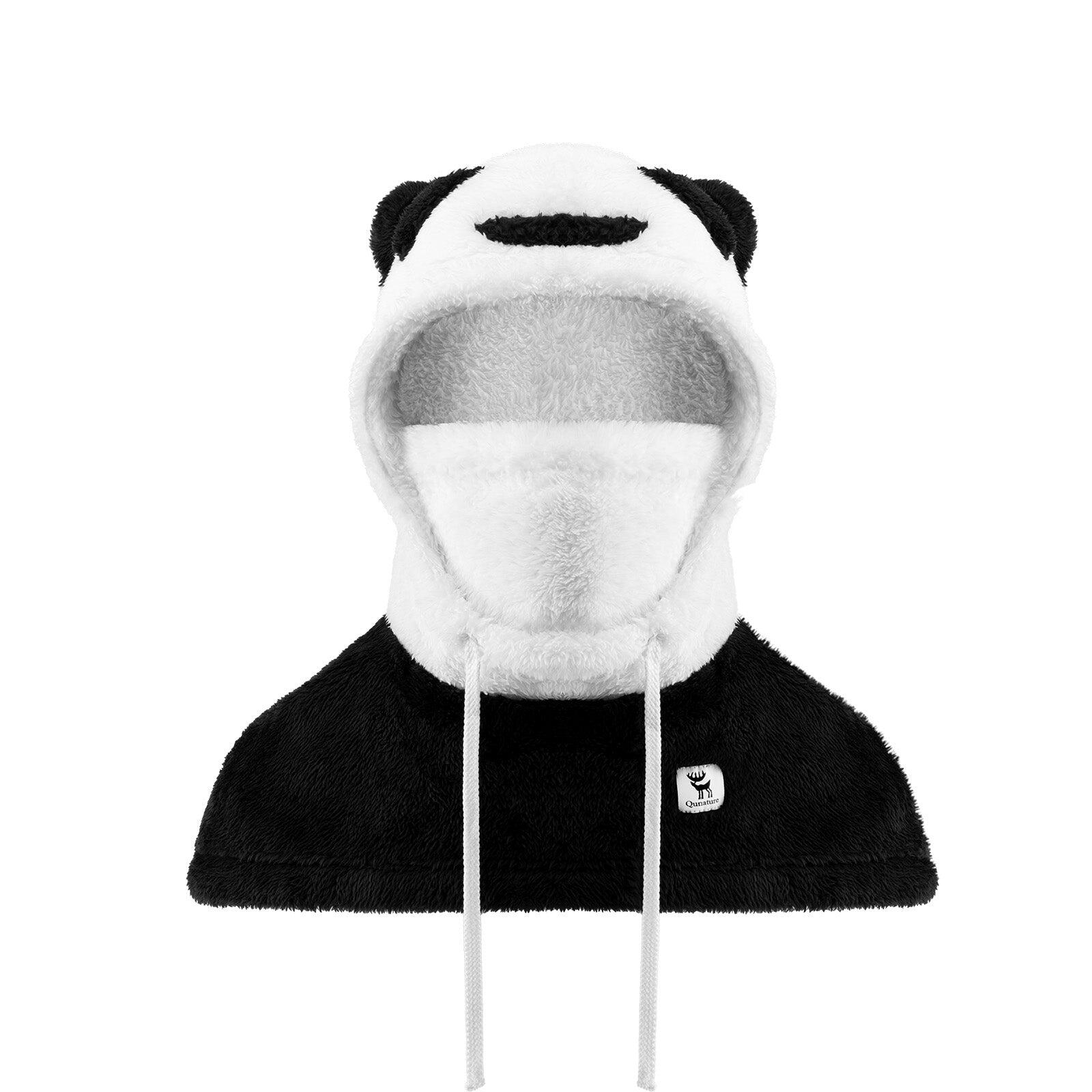Cagoule de Ski QUNATURE Panda Parent-Enfant Cache Cou Polaire 4 en 1 M Noir 1/7