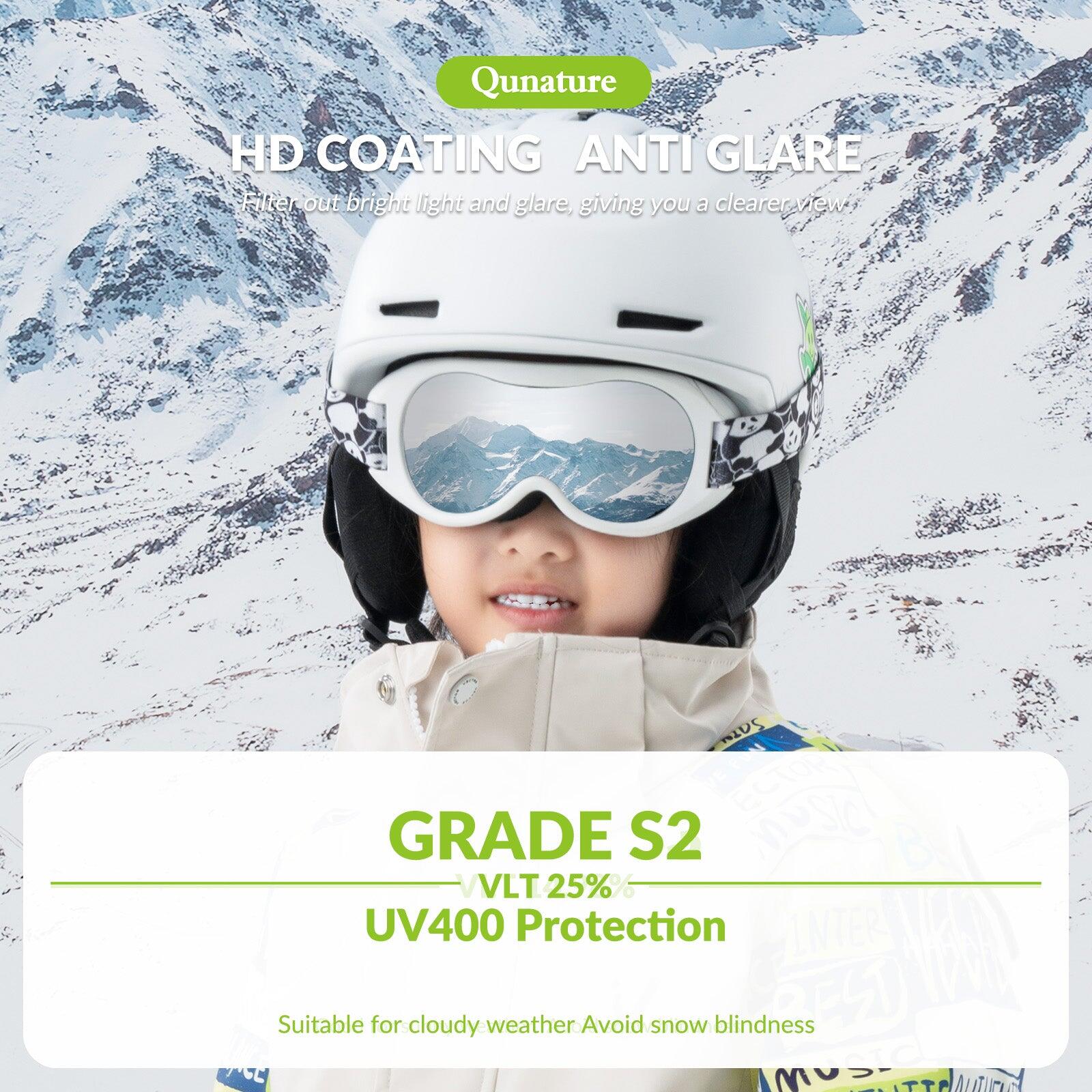 Gogle narciarskie dla dzieci 4-8 lat ochrona UV400 - Qunature Q23-001 3/7