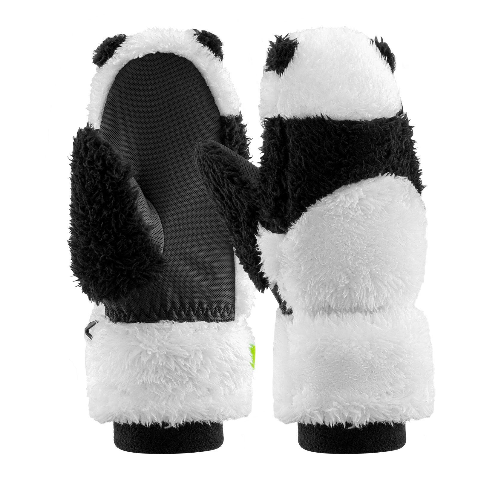 Gants de Ski et de Snowboard Enfant QUNATURE Panda Polaire Thermique L Noir 1/6