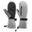 Waterdichte skihandschoenen touchscreen voor volwassenen en warm fleece XS Grijs