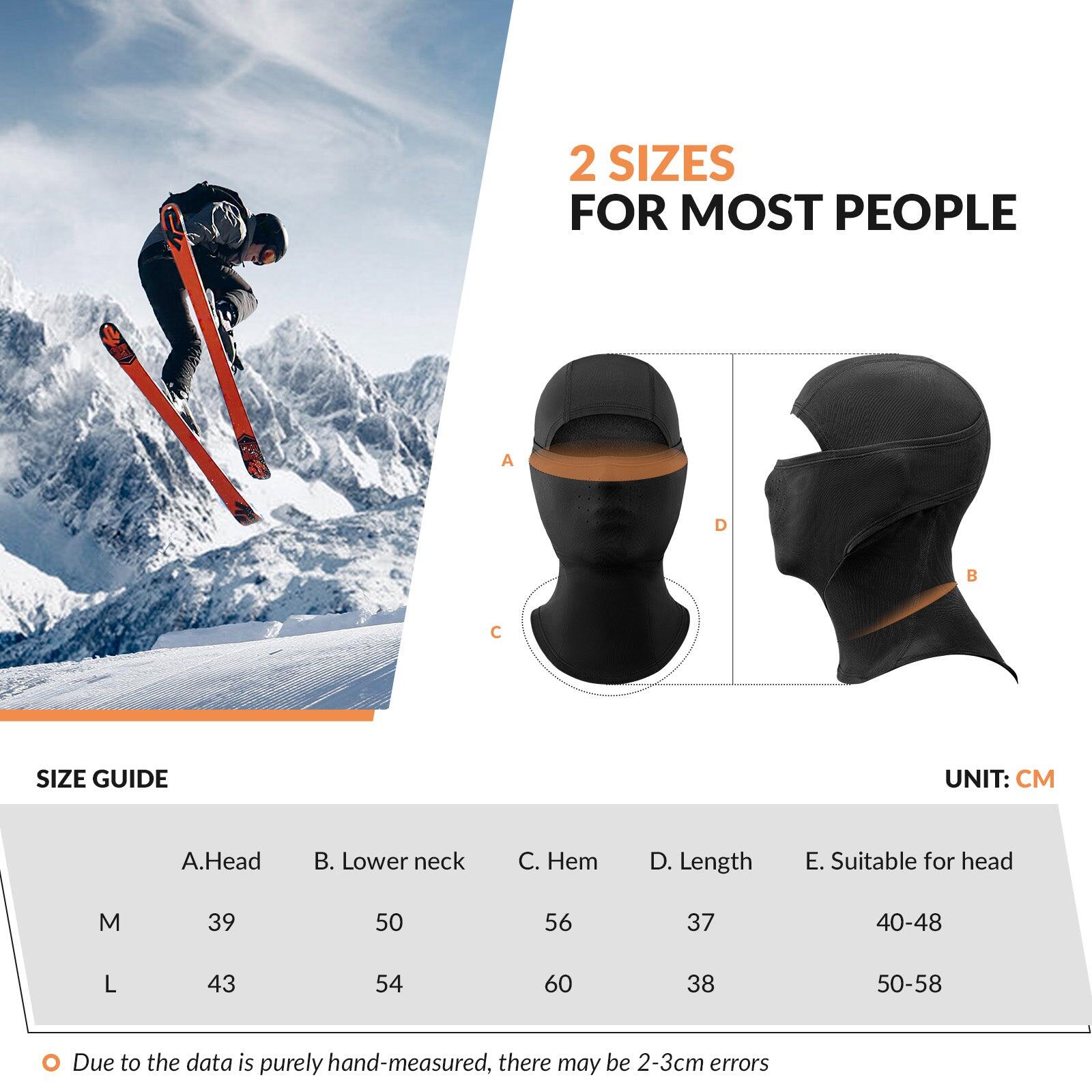 Cagoule Polaire Lycra QUNATURE Balaclava Hiver Élastique Respirant Taille L Noir 5/7
