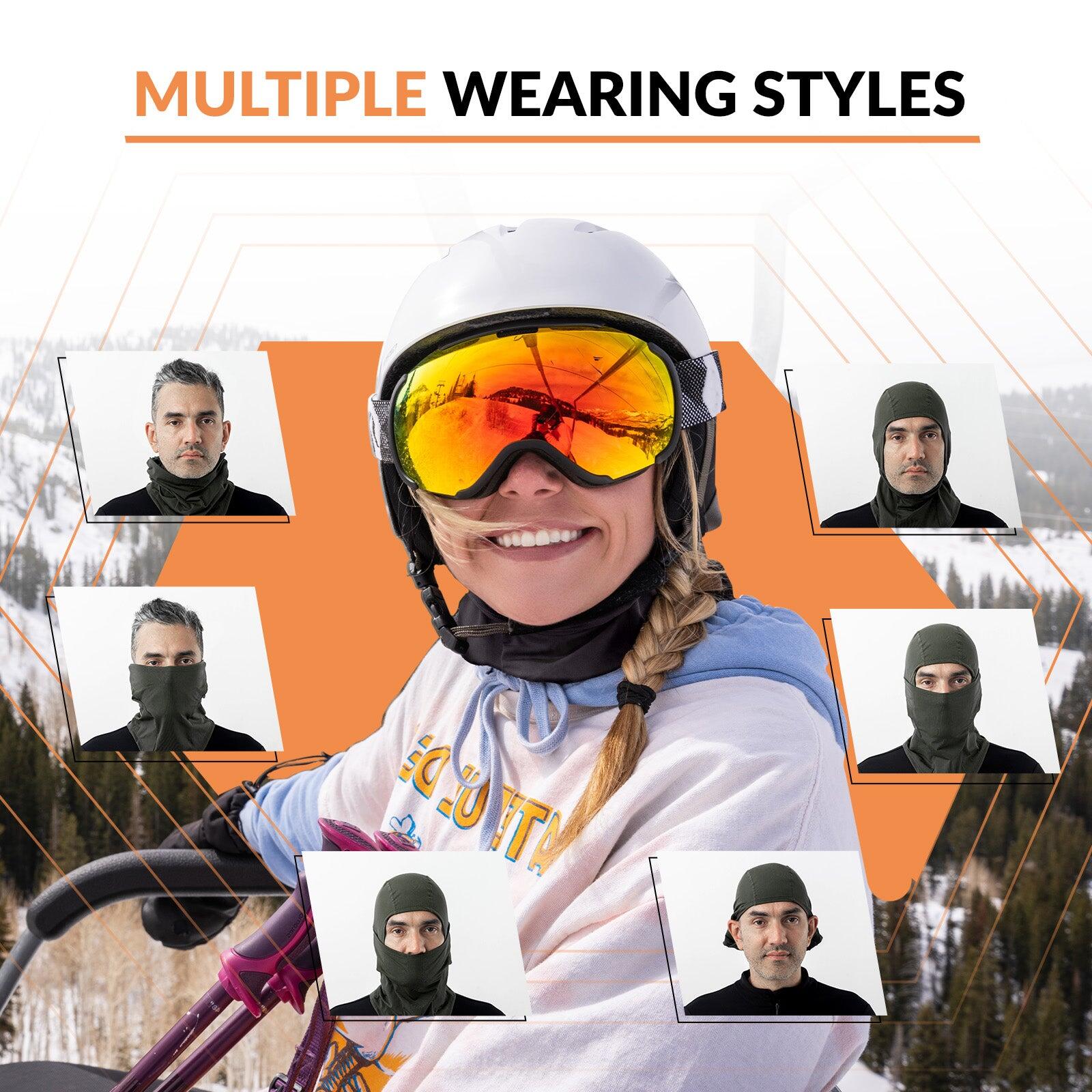 Cagoule Polaire Lycra QUNATURE Balaclava Hiver Élastique Respirant Taille L Noir 4/7