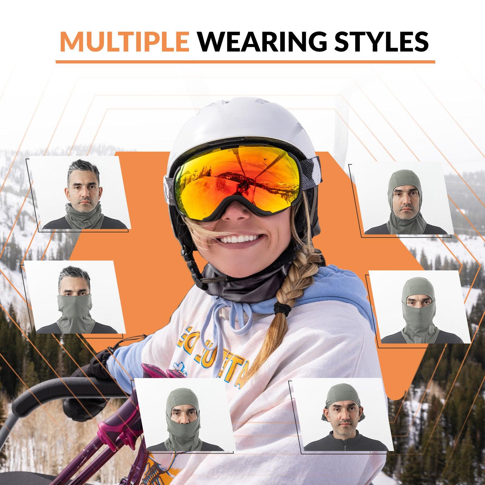 Cagoule Polaire Lycra QUNATURE Balaclava Hiver Élastique Respirant Taille L Gris 4/7