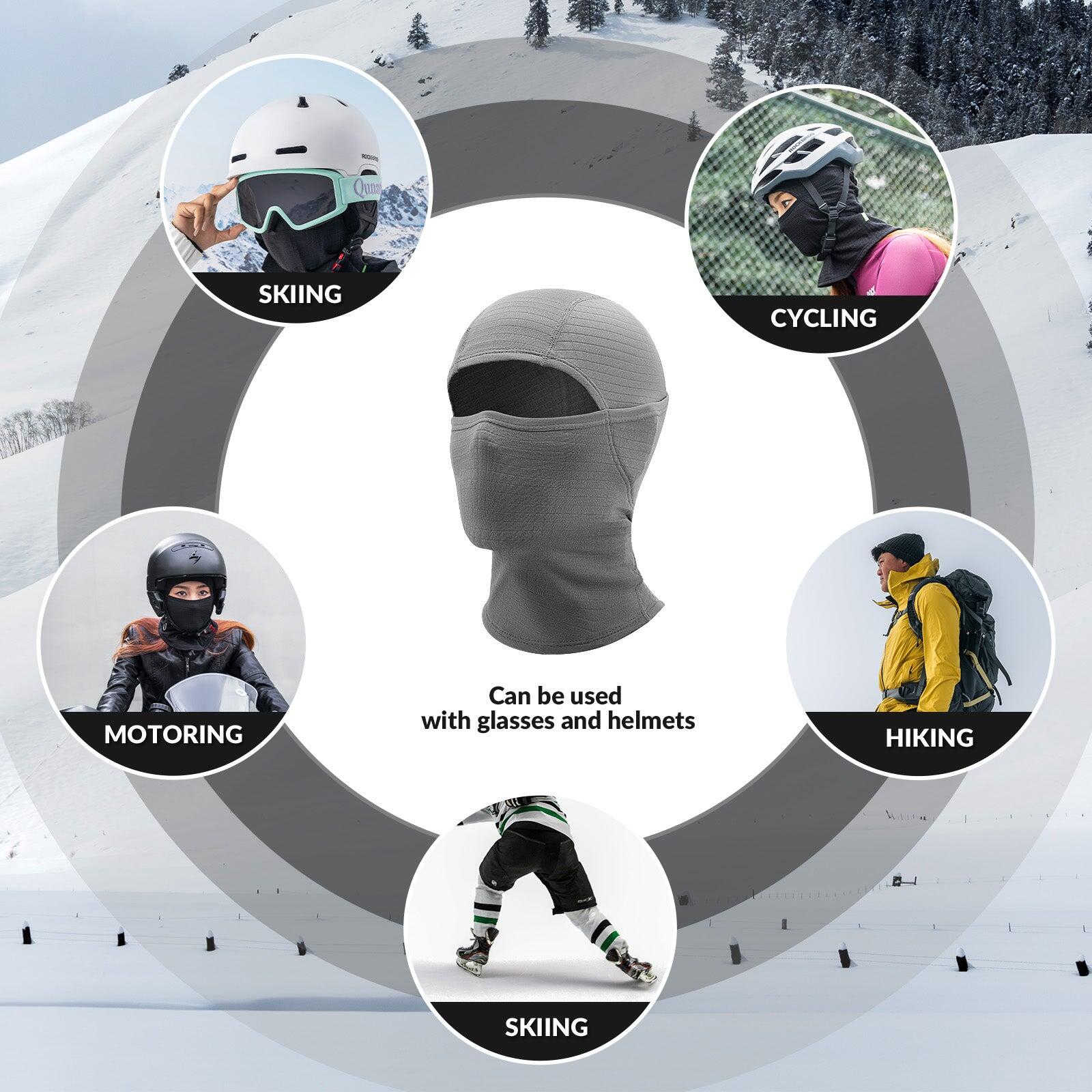 Cagoule Polaire QUNATURE Balaclava Cache col Thermique Élastique Taille L Gris 6/6