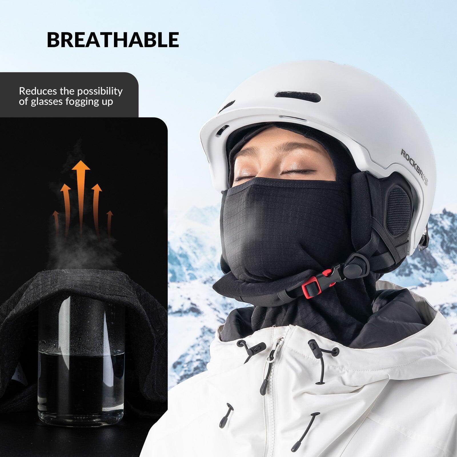 Cagoule Polaire QUNATURE Balaclava Cache col Thermique Élastique Taille L Noir 3/6