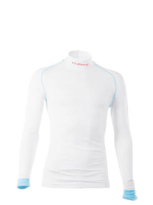 Maglia unisex manica lunga lupetto bianca