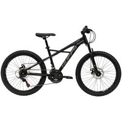 Huffy Korros 24 inch zwart 21 versnellingen mountainbike voor kinderen 8-13