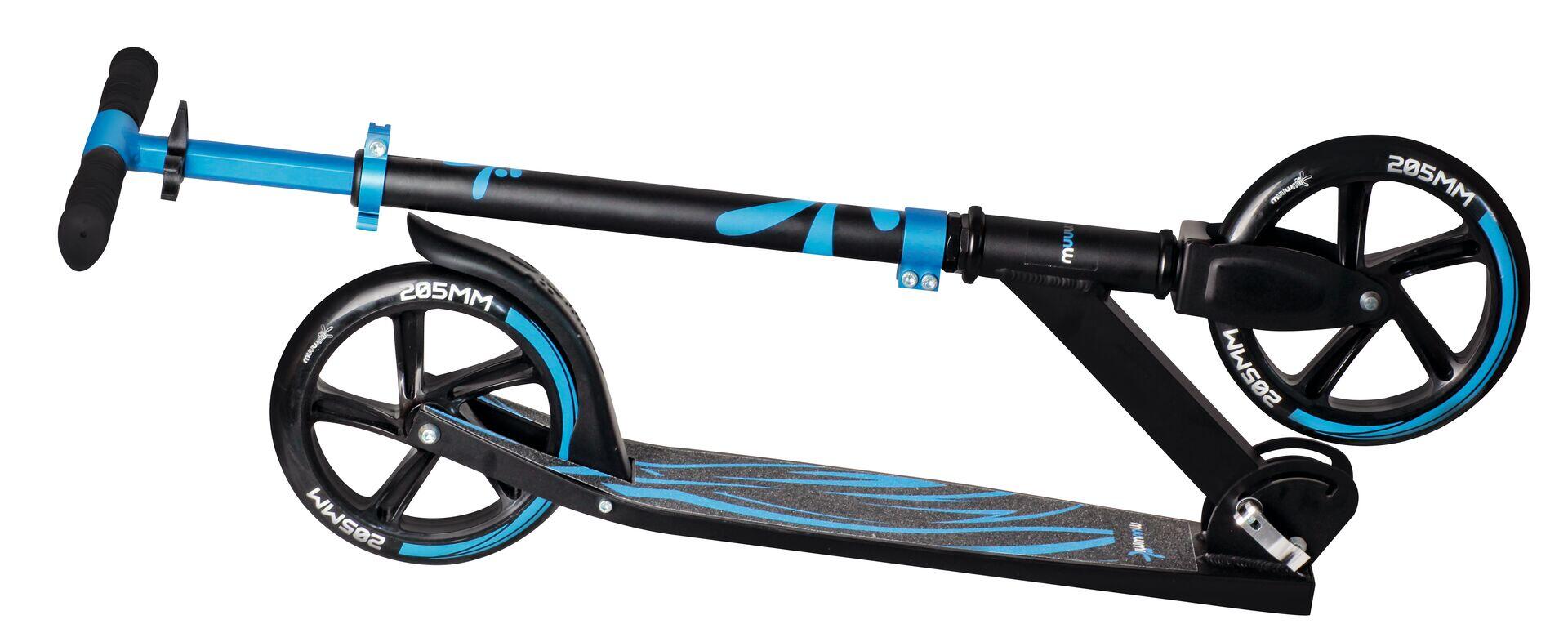 muuwmi Aluminium Scooter Plus 205 mm blau-schwarz 2/6