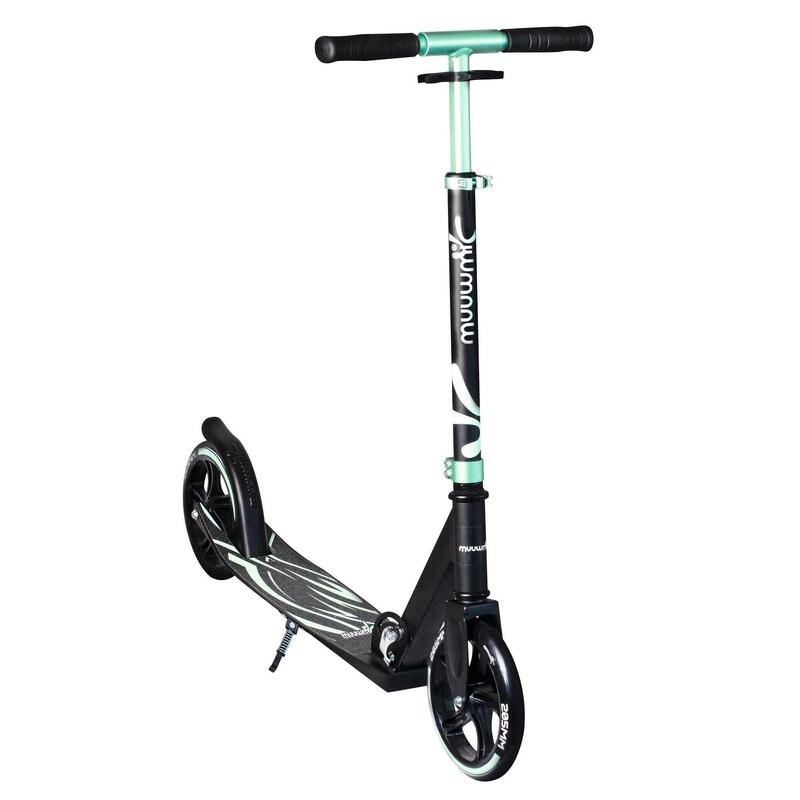 muuwmi Aluminium Scooter Plus 205 mm mint-schwarz