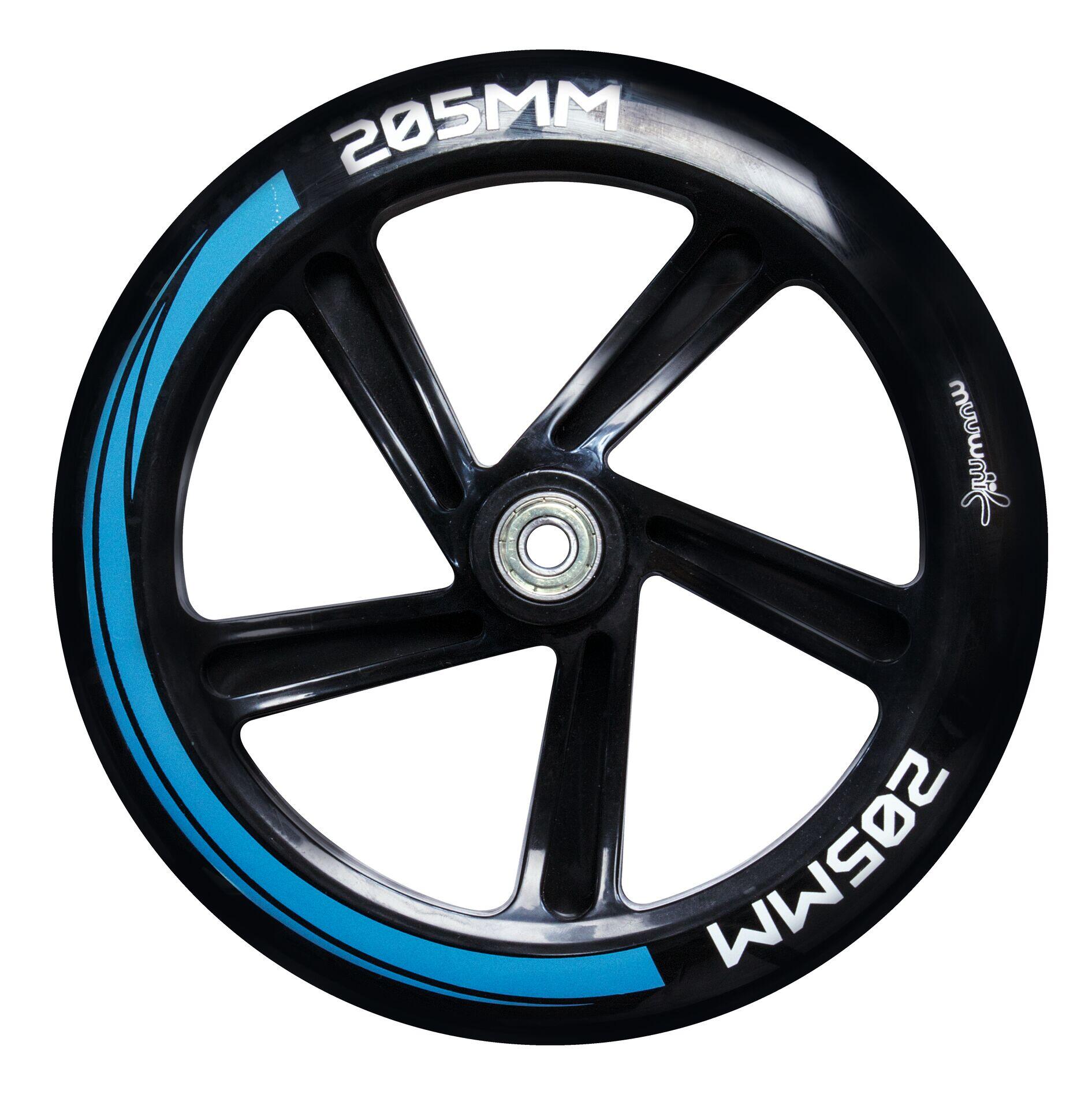 muuwmi Aluminium Scooter Plus 205 mm blau-schwarz 4/6
