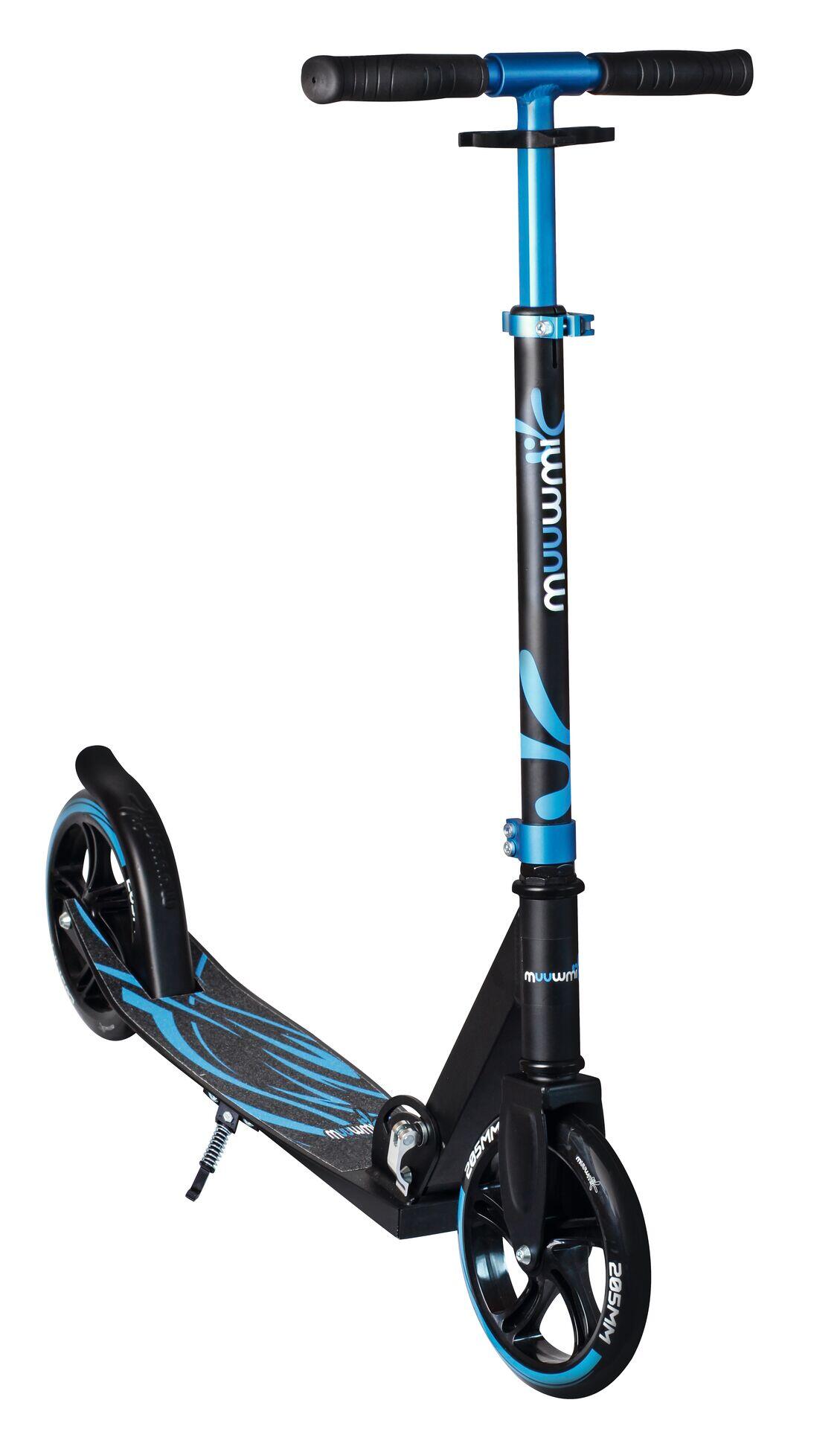 muuwmi Kickscooter Plus 205 mm black-blue 2/11