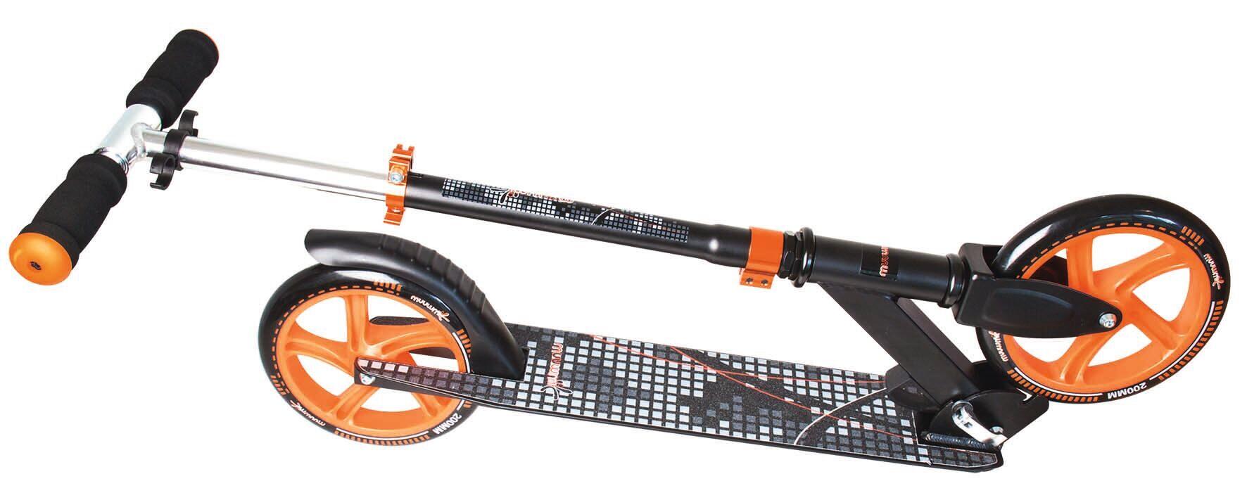 Muuwmi scooter 2 roues pour enfants Frein à pied pliable Noir/Orange 9/14