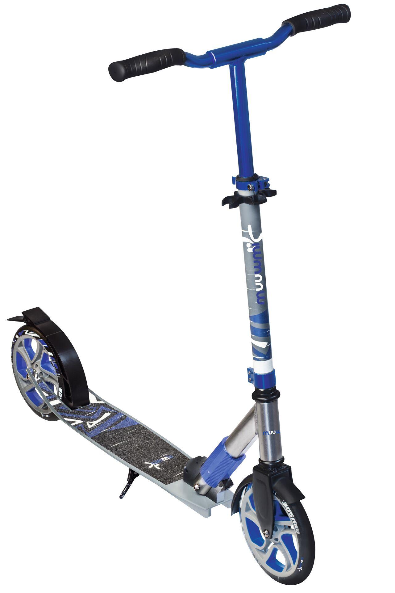 Muuwmi scooter cascadeur 97 x 57 cm acier inoxydable gris/bleu 8/14