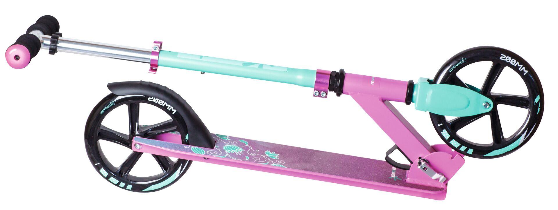 muuwmi Aluminium Scooter 200 mm pink-türkis 8/10