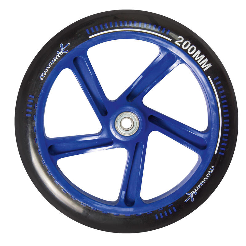 muuwmi Aluminium Scooter 200 mm schwarz-blau