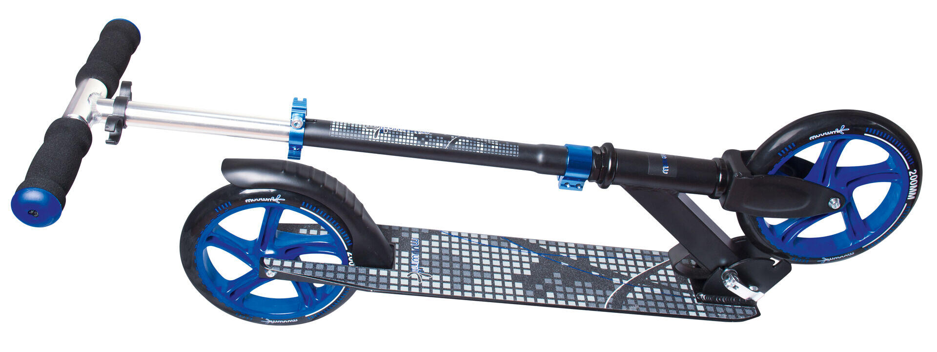 muuwmi Aluminium Scooter 200 mm schwarz-blau 2/5