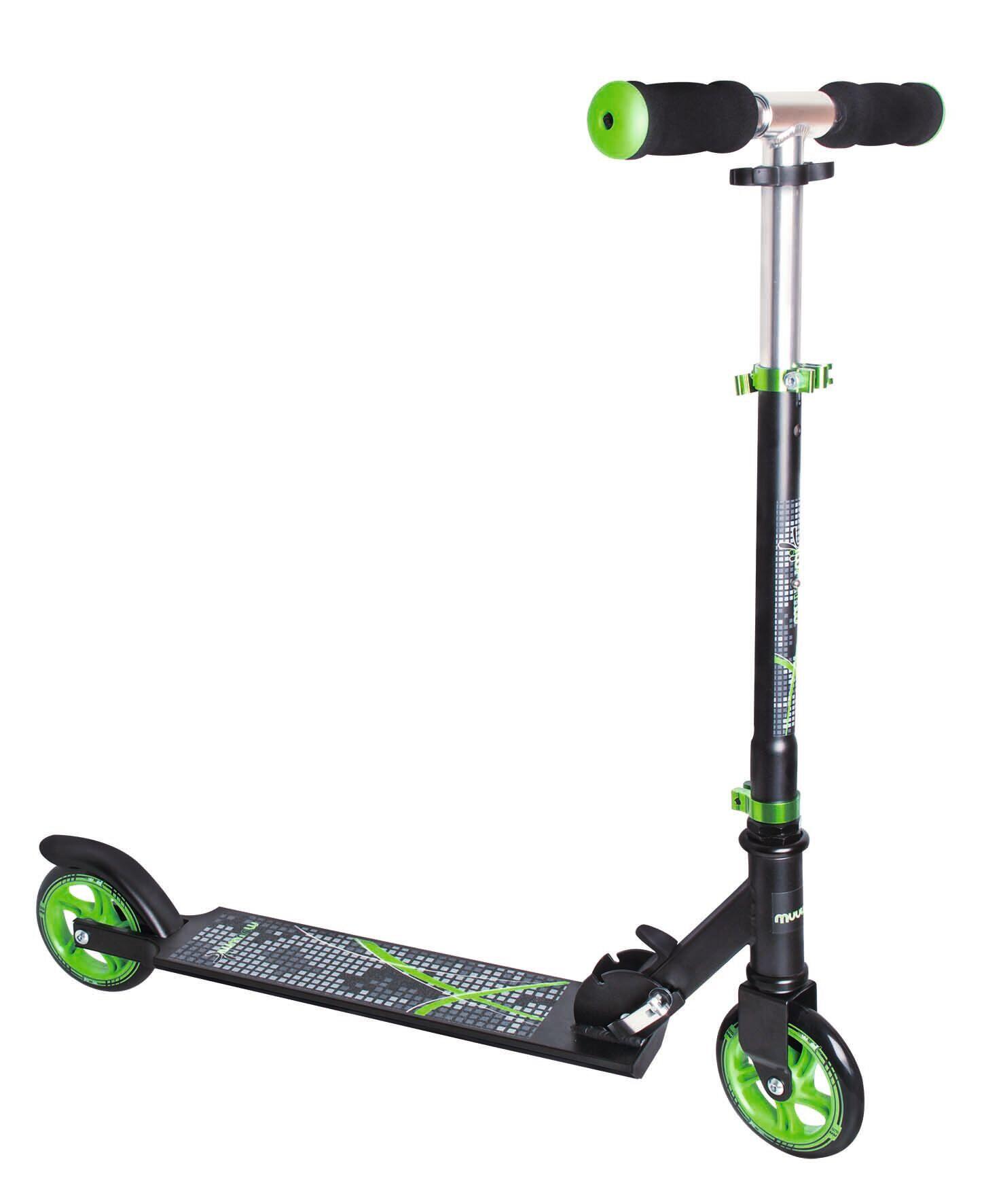 muuwmi Kickscooter 125 mm black-green 8/14