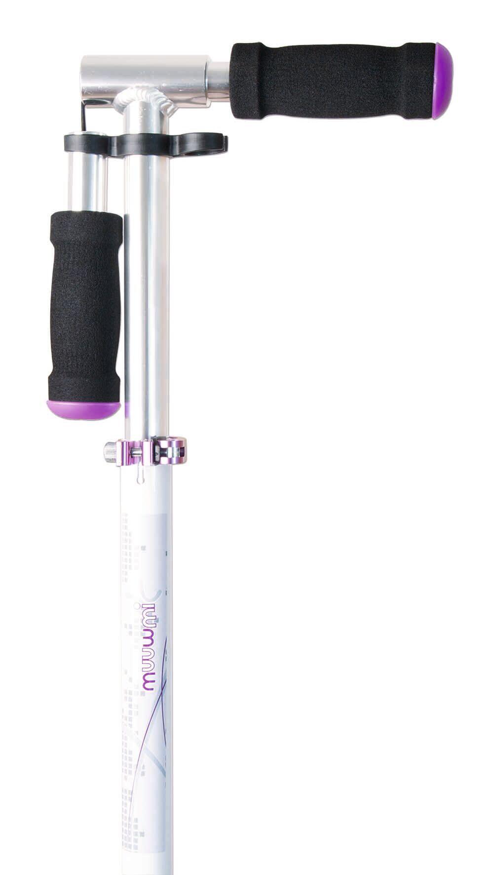 muuwmi Kickscooter 200 mm white-purple 10/14