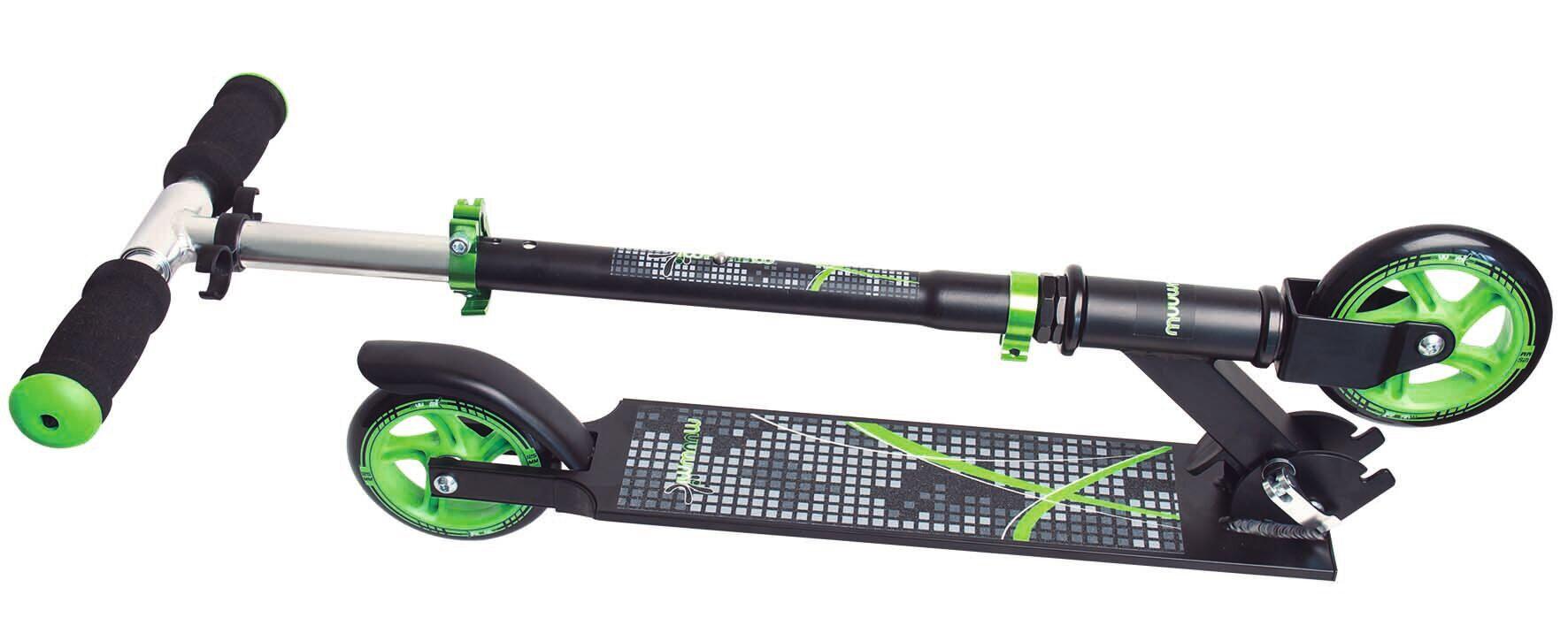 muuwmi Kickscooter 125 mm black-green 3/14