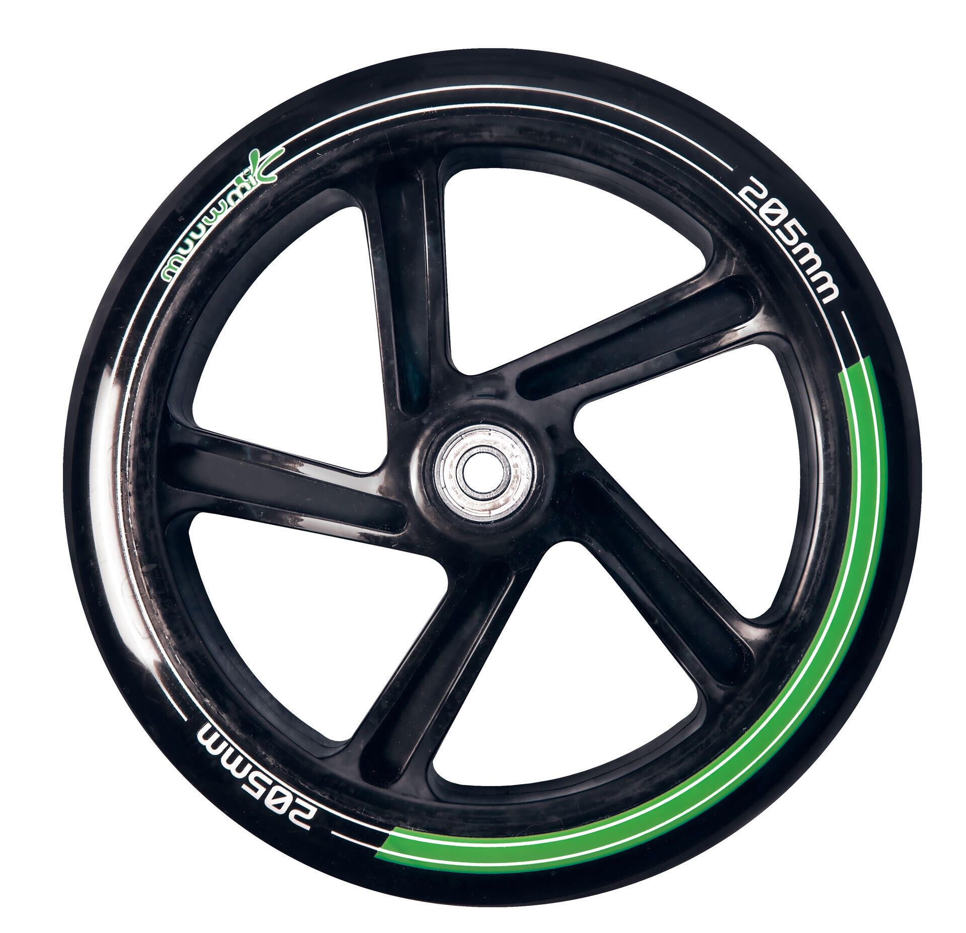 muuwmi Aluminium Scooter 205 mm grün-blau-schwarz 4/7