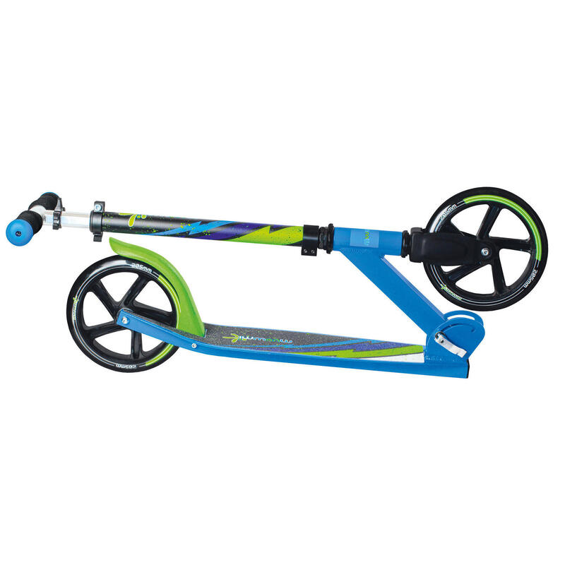 muuwmi Aluminium Scooter 205 mm grün-blau-schwarz