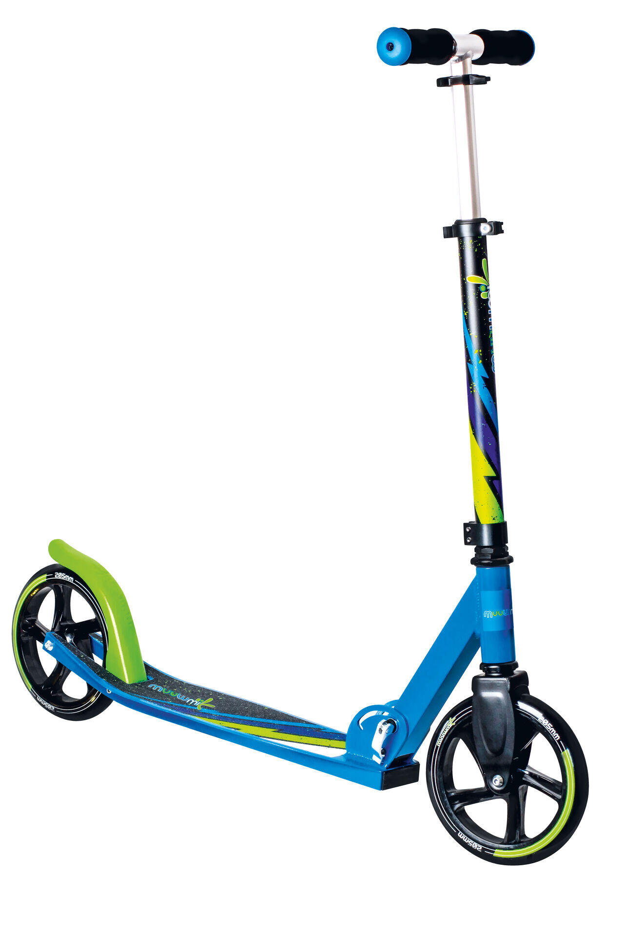 muuwmi Kickscooter 205 mm green-blue-black 2/13