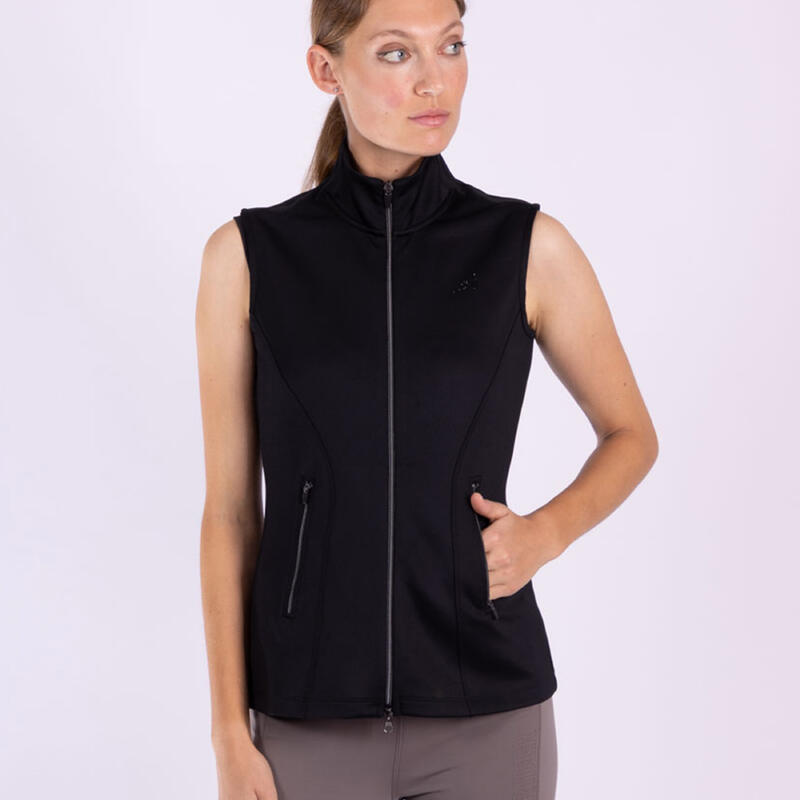 Gilet da equitazione con chiusura con cerniera Euro-Star Tech Emma Slvls