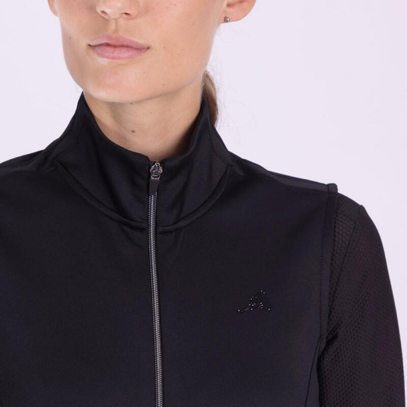 Ärmellose Reitjacke Full Zip Frau Euro-Star Tech Emma Slvls