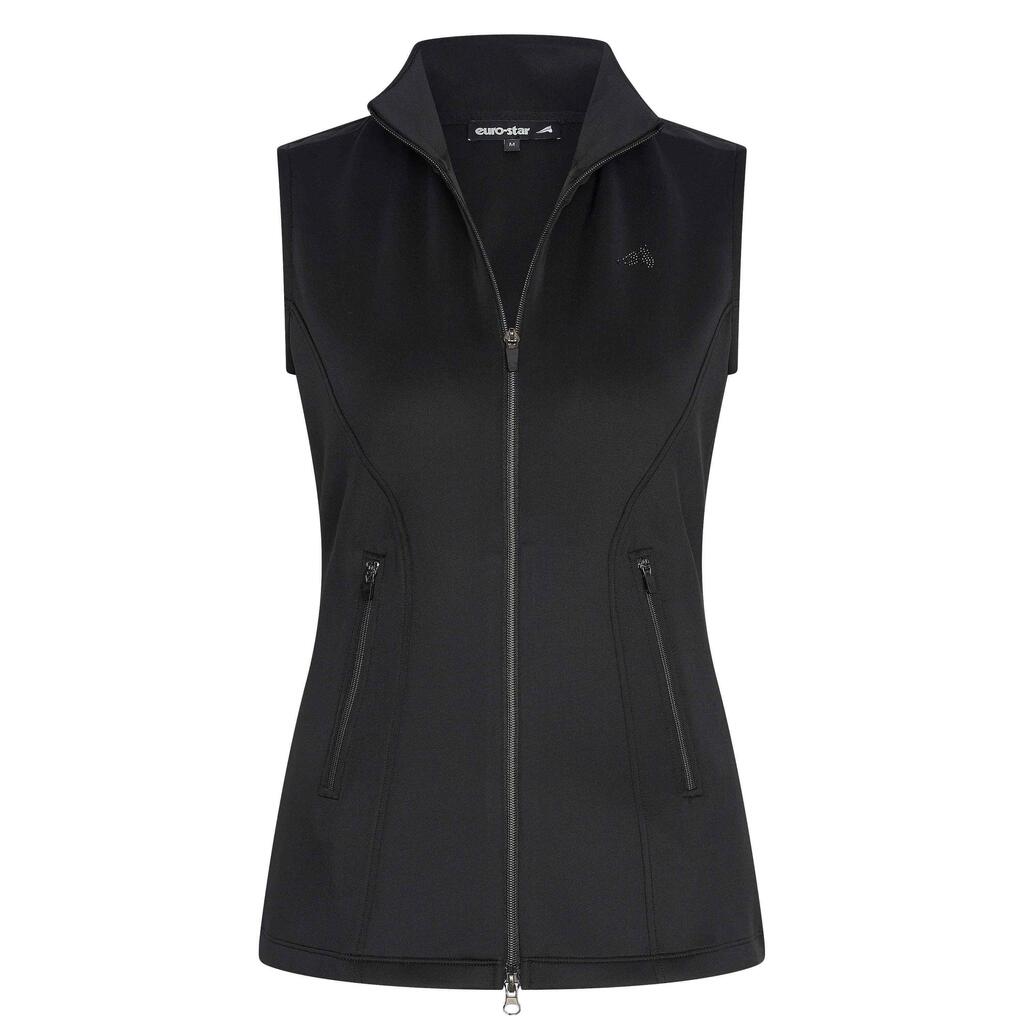 Women's full-zip sleeveless riding jacket Euro-Star Tech Emma Slvls